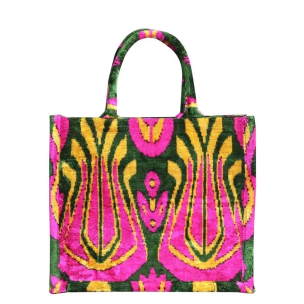Vibrant Pink and Yellow Tote Bag